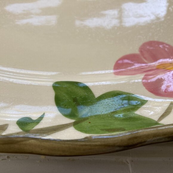 Fransiscian Dessert Rose Serving Platter 14"X10 Vintage - Picture 2 of 6